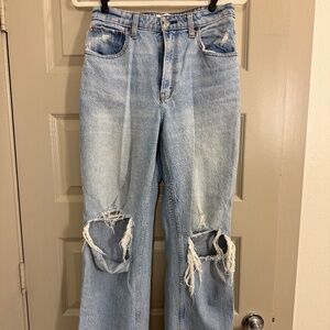 Abercrombie & Fitch 90's Relaxed High Rise Jeans - Curve Love